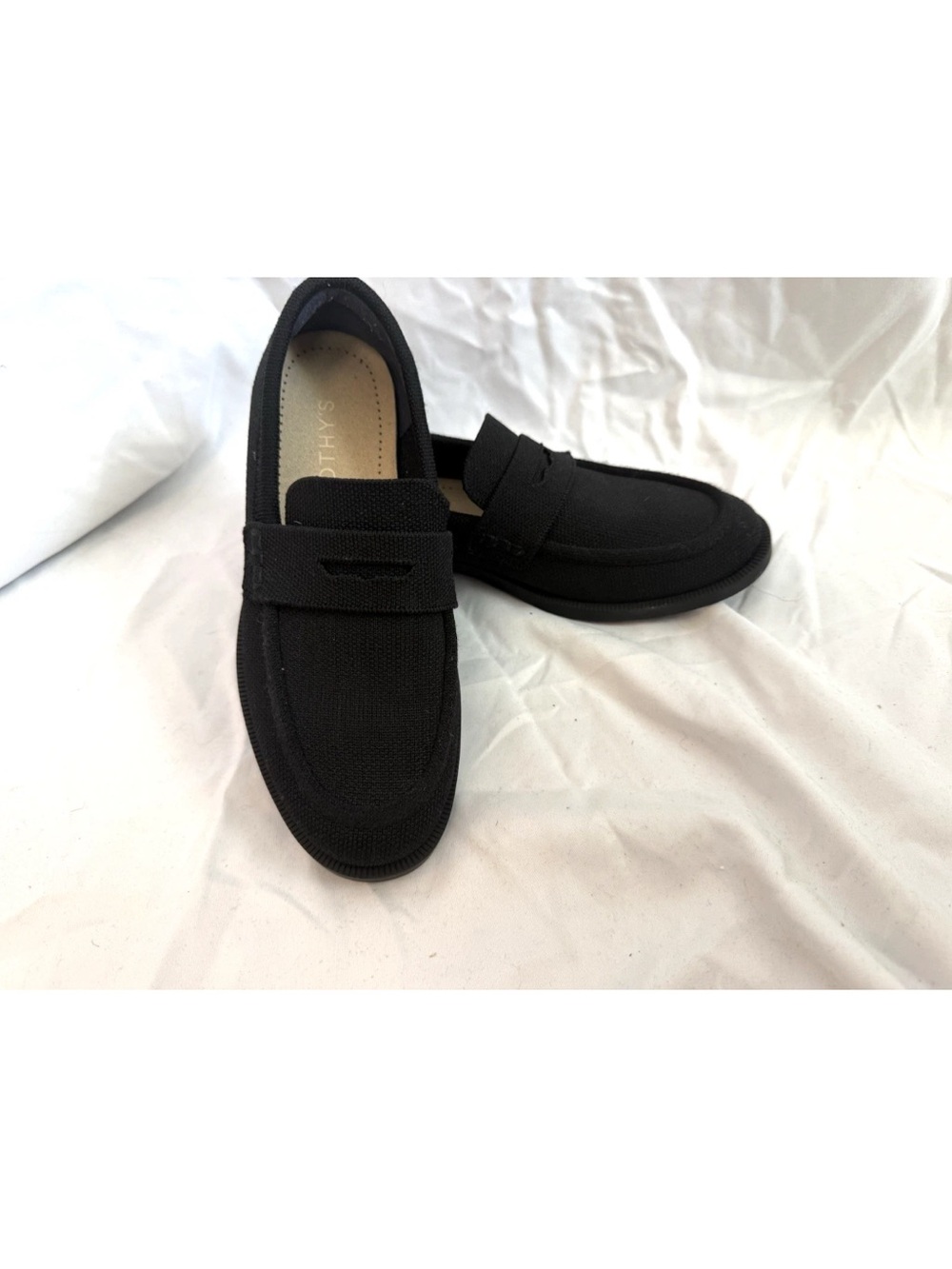 Rothy's Black Canvas Penny Loafers
